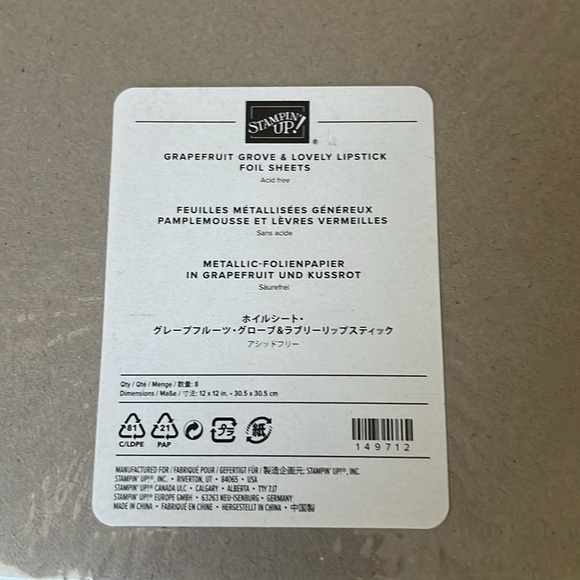 Stampin' Up! Sheets Unopened Pack 12x12 inch
Bundle of 3 - Picture 2 of 4